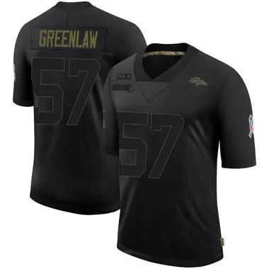 Men's Nike Denver Broncos Dre Greenlaw 2020 Salute To Service Jersey - Black Limited