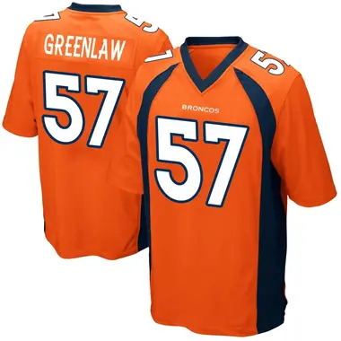 Men's Nike Denver Broncos Dre Greenlaw Team Color Jersey - Orange Game