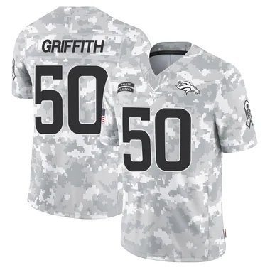 Men's Nike Denver Broncos Jonas Griffith 2024 Salute to Service Jersey - Arctic Camo Limited