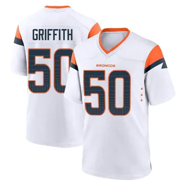 Men's Nike Denver Broncos Jonas Griffith 2nd Jersey - White Game