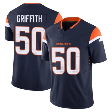 Men's Nike Denver Broncos Jonas Griffith Alternate Vapor F.U.S.E. Jersey - Navy Limited