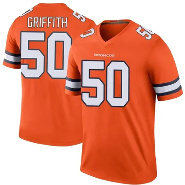 Men's Nike Denver Broncos Jonas Griffith Color Rush Jersey - Orange Legend