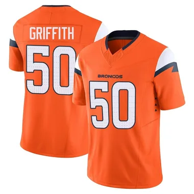 Men's Nike Denver Broncos Jonas Griffith Vapor F.U.S.E. 2nd Jersey - Orange Limited