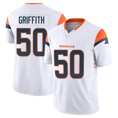 Men's Nike Denver Broncos Jonas Griffith Vapor F.U.S.E. Jersey - White Limited