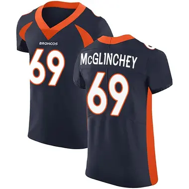 Men's Nike Denver Broncos Mike McGlinchey Alternate Vapor Untouchable Jersey - Navy Elite