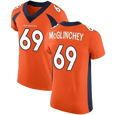 Men's Nike Denver Broncos Mike McGlinchey Team Color Vapor Untouchable Jersey - Orange Elite