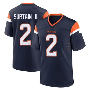Men's Nike Denver Broncos Pat Surtain II Alternate Jersey - Navy Game