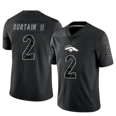 Men's Nike Denver Broncos Pat Surtain II Reflective Jersey - Black Limited