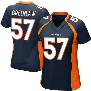 Women's Nike Denver Broncos Dre Greenlaw Alternate Jersey - Navy Blue Game