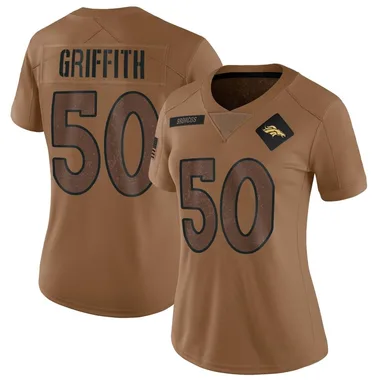 Women's Nike Denver Broncos Jonas Griffith 2023 Salute To Service Jersey - Brown Limited