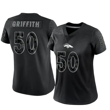 Women's Nike Denver Broncos Jonas Griffith Reflective Jersey - Black Limited