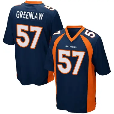 Youth Nike Denver Broncos Dre Greenlaw Alternate Jersey - Navy Blue Game