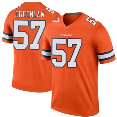 Youth Nike Denver Broncos Dre Greenlaw Color Rush Jersey - Orange Legend