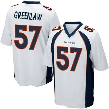 Youth Nike Denver Broncos Dre Greenlaw Jersey - White Game