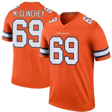 Youth Nike Denver Broncos Mike McGlinchey Color Rush Jersey - Orange Legend