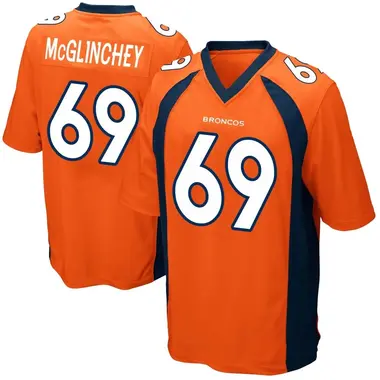 Youth Nike Denver Broncos Mike McGlinchey Team Color Jersey - Orange Game