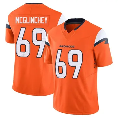 Youth Nike Denver Broncos Mike McGlinchey Vapor F.U.S.E. 2nd Jersey - Orange Limited