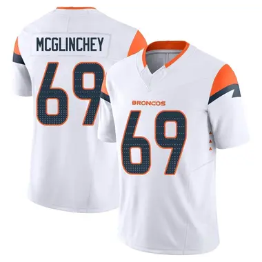 Youth Nike Denver Broncos Mike McGlinchey Vapor F.U.S.E. Jersey - White Limited